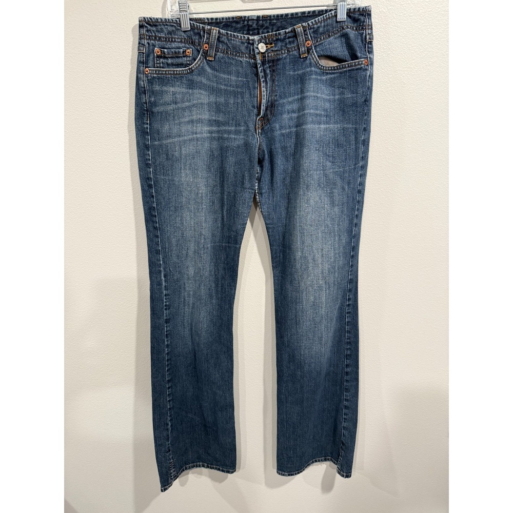 Lucky Brand Dungarees Straight Jeans Women's 10/30 Blue Denim Cotton 5-Pocket‎
